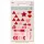 Naklejki emaliowane MME Enamel Shapes Red, 30szt